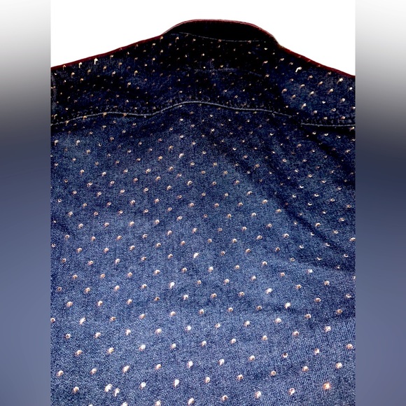 Rhinestone Covered Sparkle Denim CROP Jacket**GLAM - Picture 8 of 10